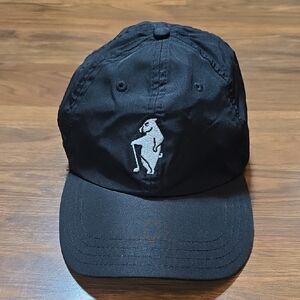 Hogs Head Golf Club Black Adjustable Hat